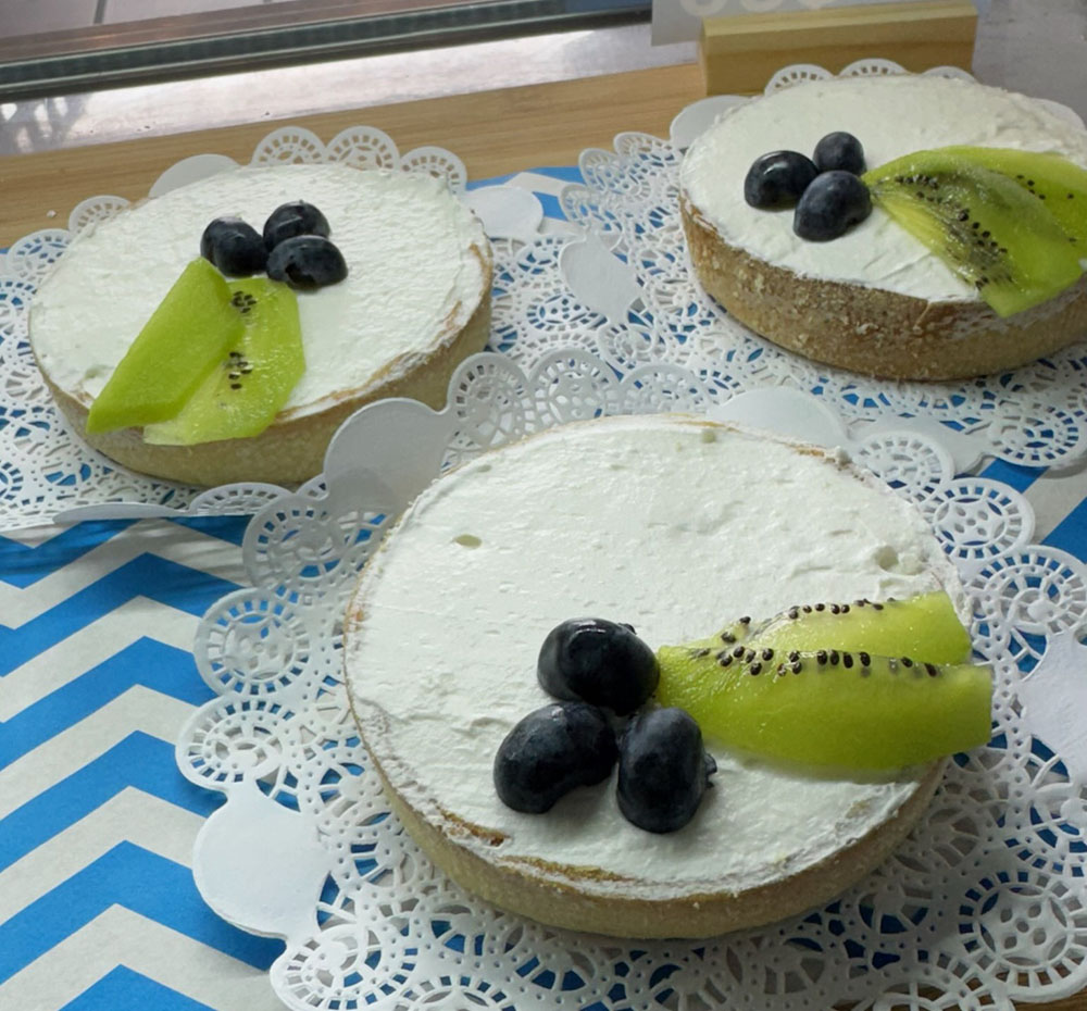 Tarta con queso crema